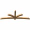 Ekena Millwork Davenport Rough Sawn Timber Gable Bracket, Western Red Cedar, 96"W x 36"H x 4"D x 4"F, 9/12 Pitch GBW096X36X0404DAV00RWR - alternate 2
